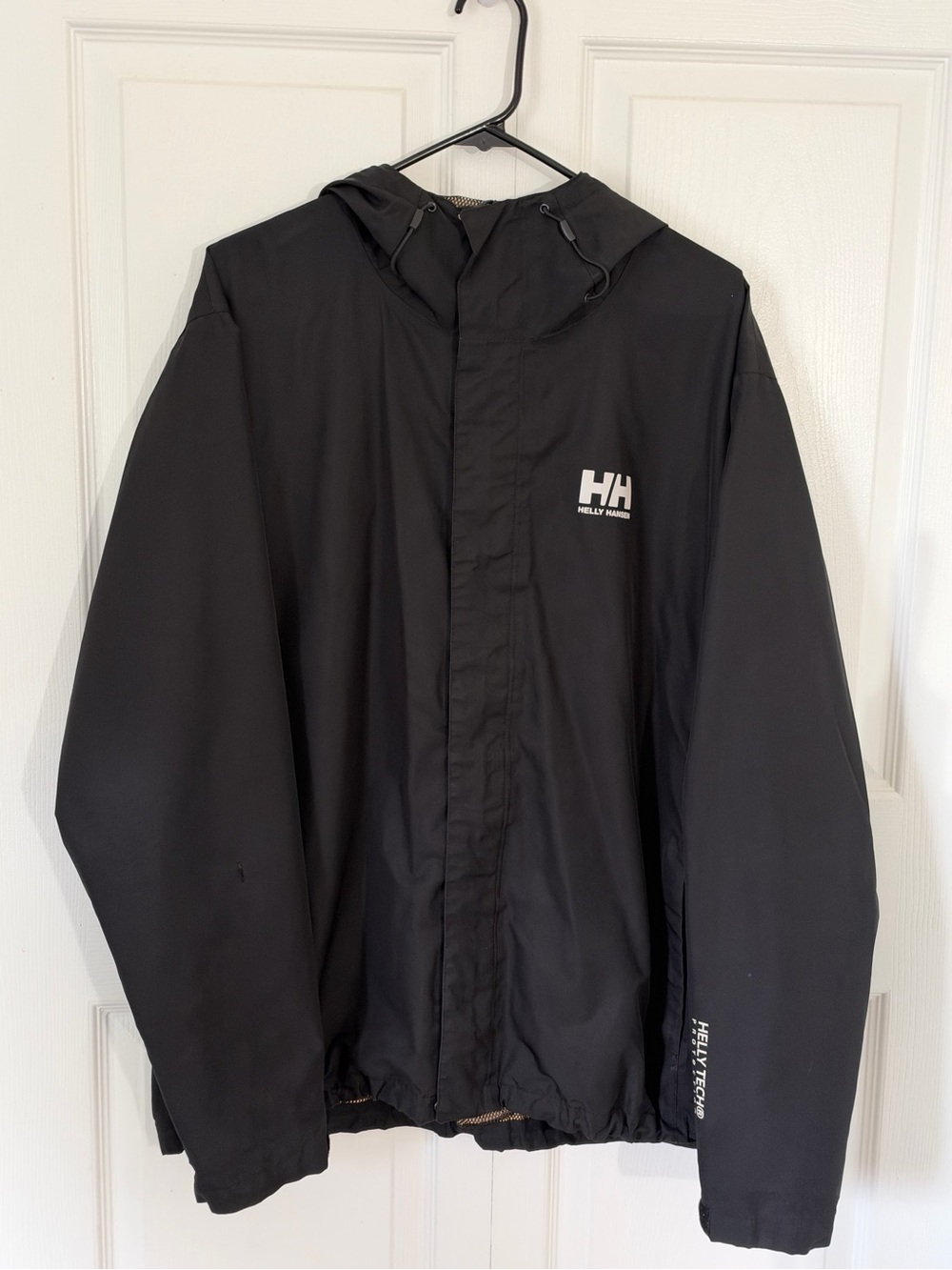 Helly Hansen Helly Tech Protection Black Rain Jacket Men’s XL